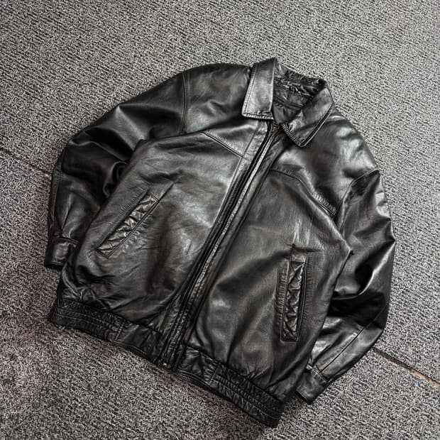 00s 빈티지 아카이브 양가죽 레더 봄버 자켓 2645