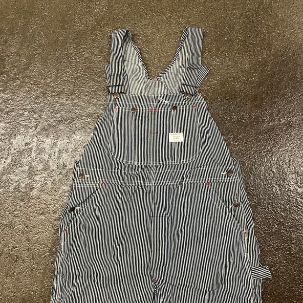 70s  JC Penney 빅맥 히코리 오버롤 (~35“)