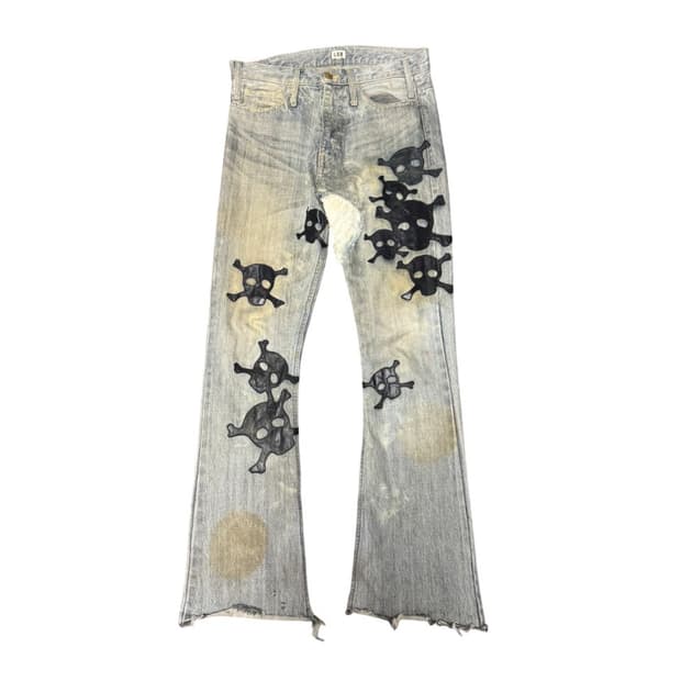 L.G.B skulls crazy wolf jeans