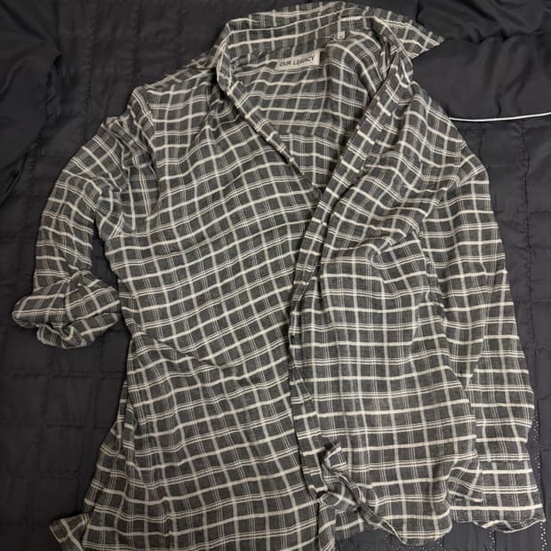 (34) 아워레가시 버로우드 셔츠 다크 그레이