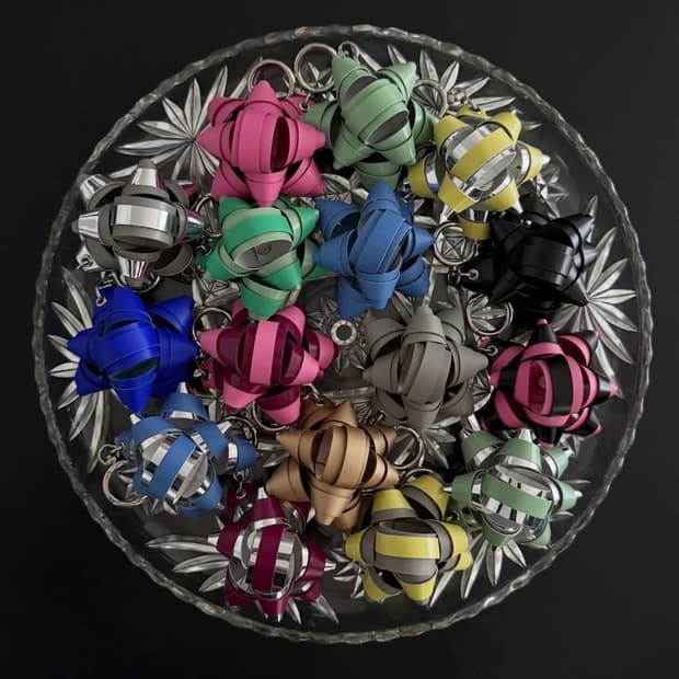 leather bow keyring 오프아우어 키링