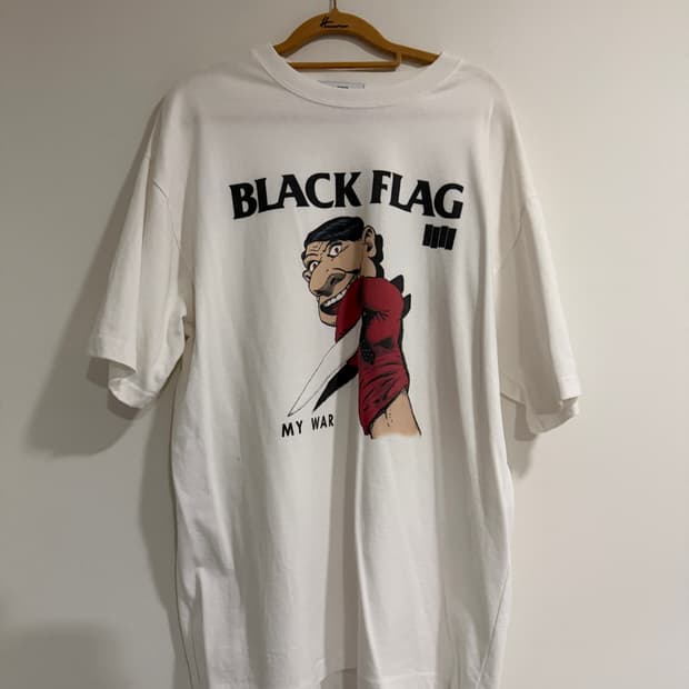 엘그레이 펑크 밴드 Black Flag 오마주 그래픽 티셔츠