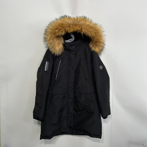 폴로 클럽 여성 덕다운 롱패딩 100