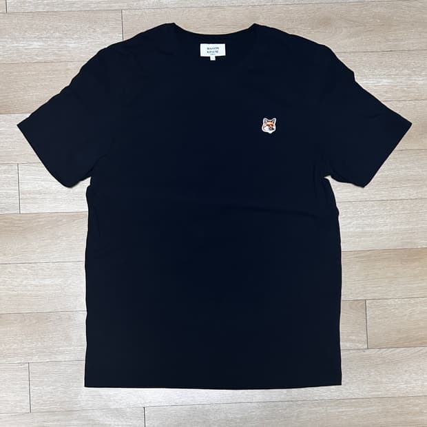 메종키츠네 반팔티 블랙 L