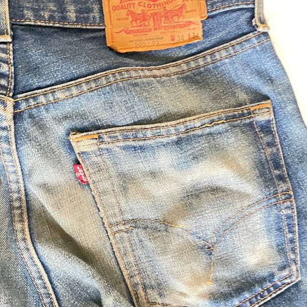 일본 리바이스 빈티지 505 청바지 W34 L34
