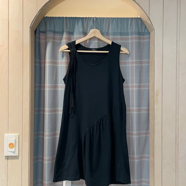 일본빈티지 디테일 블랙원피스