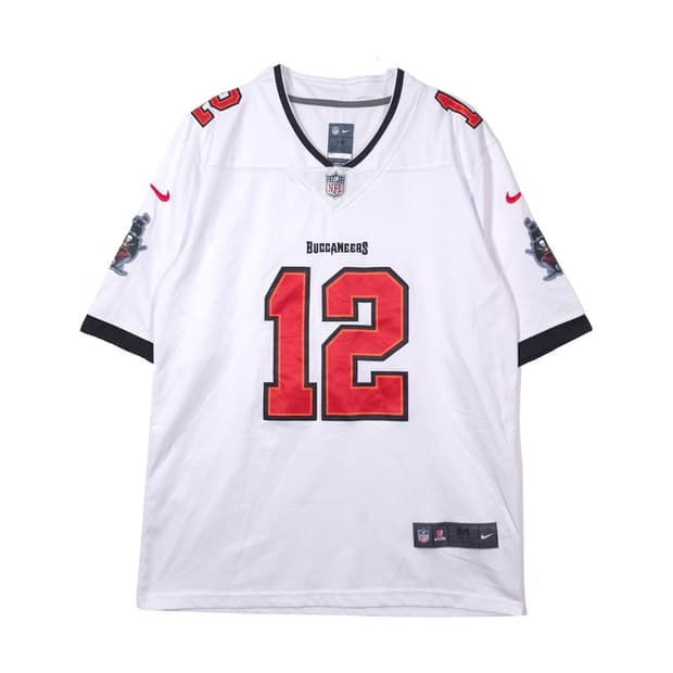 나이키 NFL 톰 브래디 화이트 져지 M