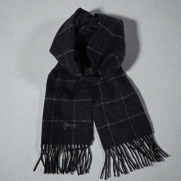 로가디스 캐시미어 머플러 목도리 차콜그레이