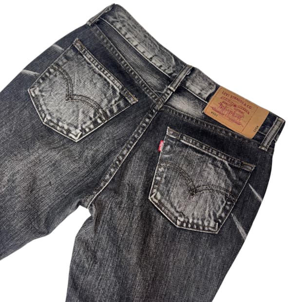 리바이스 (Levi's) 502 스트레이트 흑청 데님팬츠
