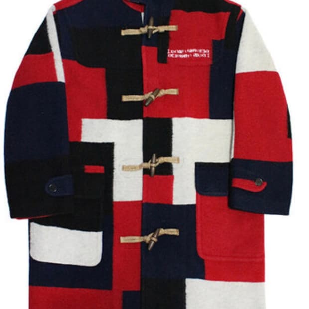 (XL) 아임낫어휴먼비잉 멀티컬러 떡볶이 코트