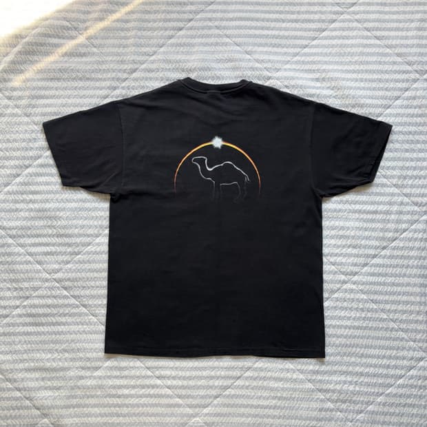 90s 빈티지 카멜 프로모 티셔츠