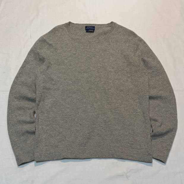 폴로 랄프로렌 캐시미어 울 니트 그레이