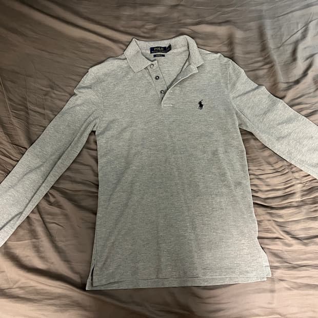 폴로 랄프로렌 그레이 긴팔 카라티 S