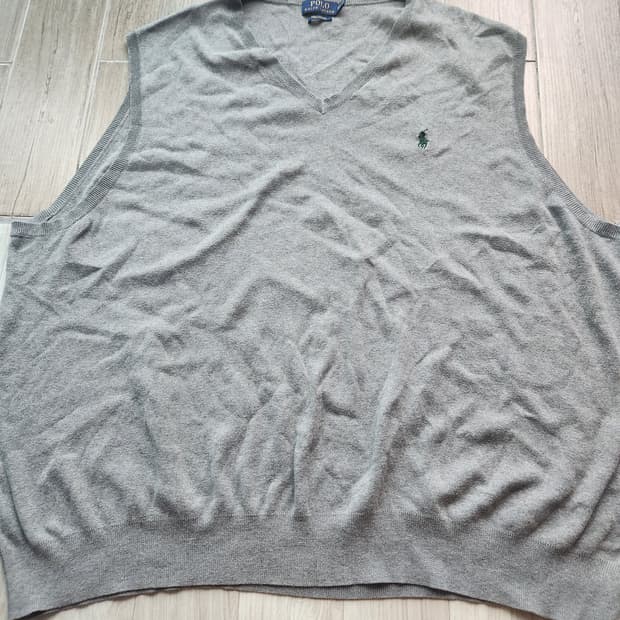 폴로 랄프로렌 니트 조끼 그레이 4X BIG