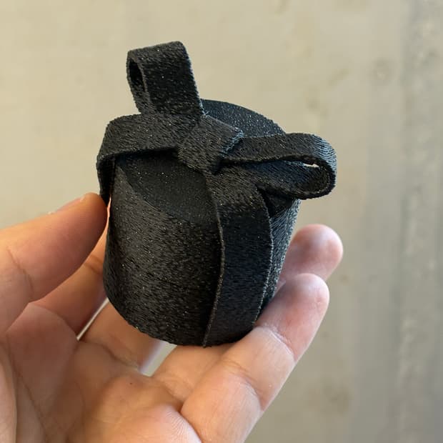 ribbon pot - pearl black(펄 블랙)