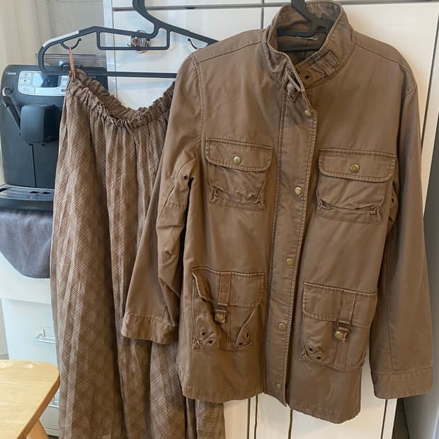 야상 얼쓰뮤직스커트 세트