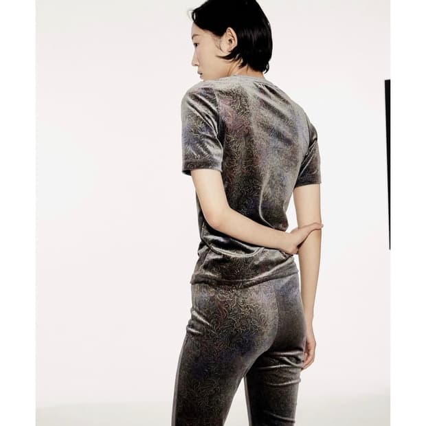 티크 TEAK VELVET JERSEY TOP