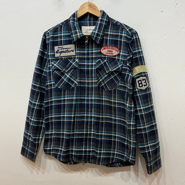 리바이스 체크 플란넬 집업 셔츠 95