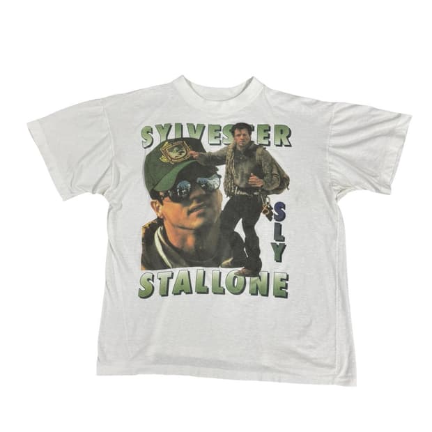 빈티지 90s Sylvester Stallone 실베스터 스탤론 랩티셔츠