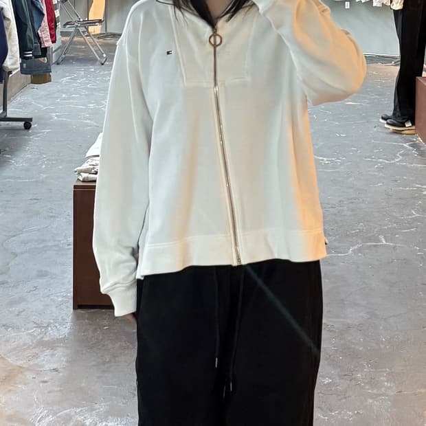 타미힐피커 화이트 집업 자켓H1425