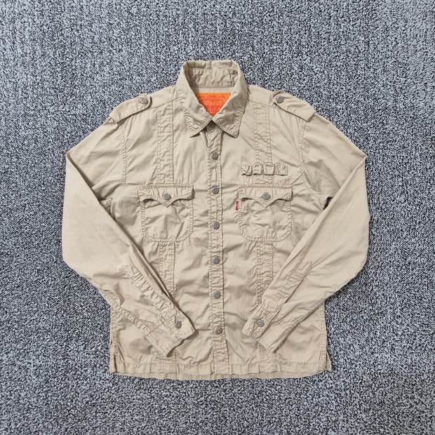빈티지9. 리바이스 Levi's 베이지 포포켓 밀리터리 셔츠 자켓