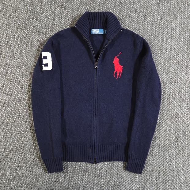 폴로 랄프로렌 빅포니 니트집업
