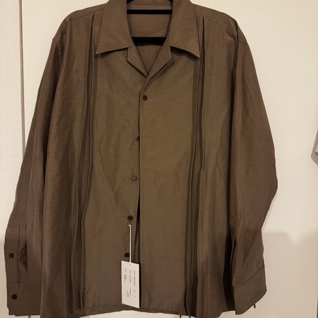 이레니사(irenisa) OPEN COLLAR CUTTING SHIRT