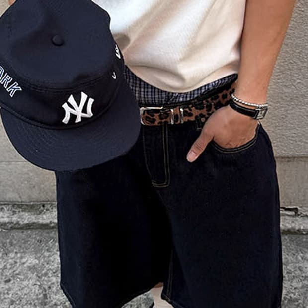 [Unisex] 호피 레오파드 벨트 브라운