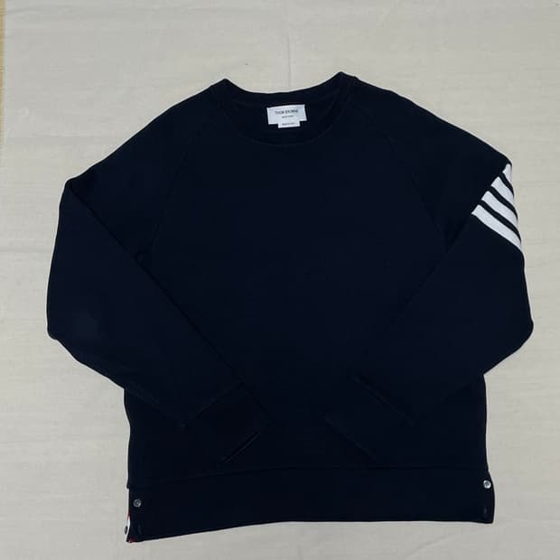 새상품급) 톰브라운 사선완장 래글런 와플 니트 맨투맨 [4]