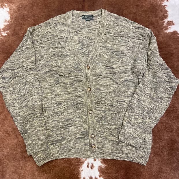 vintage cable cardigan
