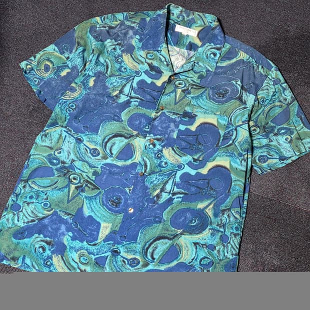 [XL] 90's 빈티지 입생로랑 정품 반팔 셔츠