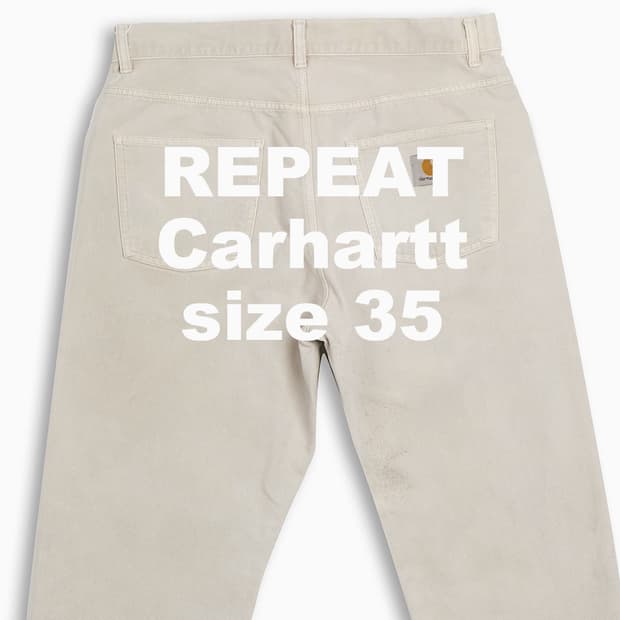 빈티지 칼하트 워크 팬츠 35 인치 CH3423604