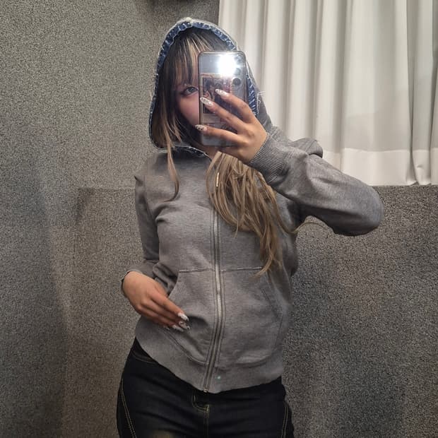 DIESEL DEMAGE DENIM HOODIE ZIPUP 