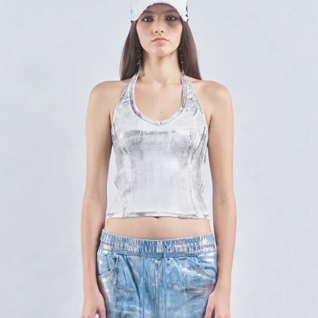2000아카이브스 HALTERNECK TANK TOP (WHITE)