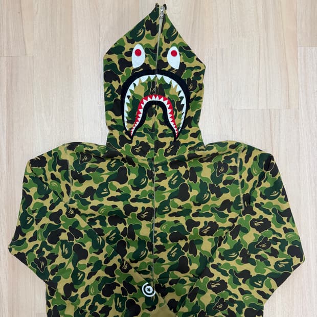 베이프 샤크 후드집업 XL