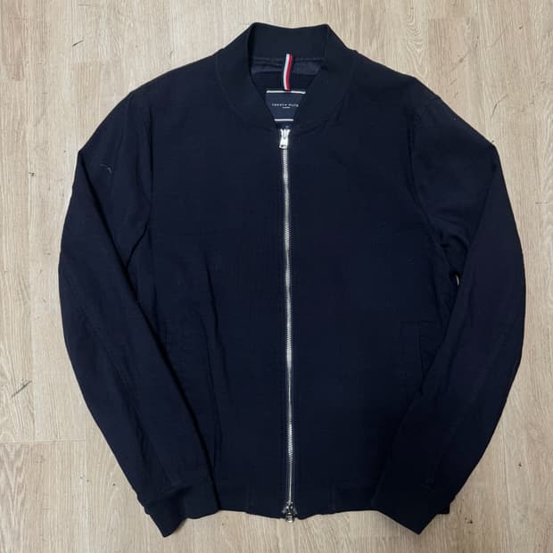 타미힐피거 남성 미니멀 블루종 자켓 50 