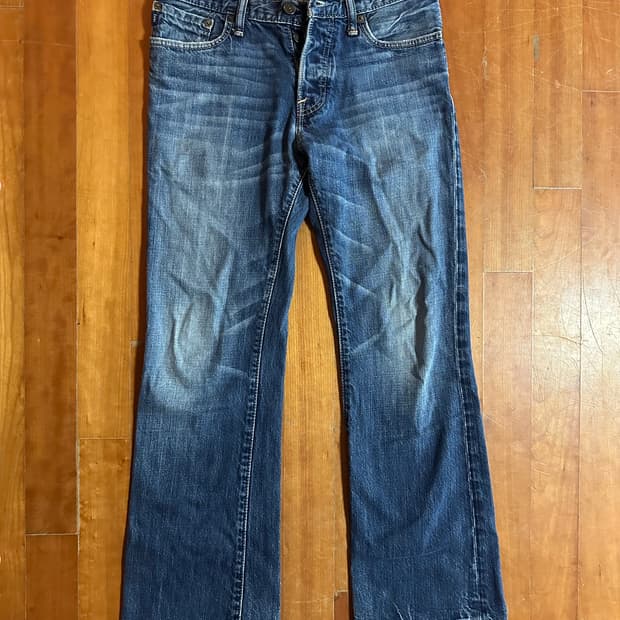 아베크롬비 부츠컷 셀비지 데님팬츠