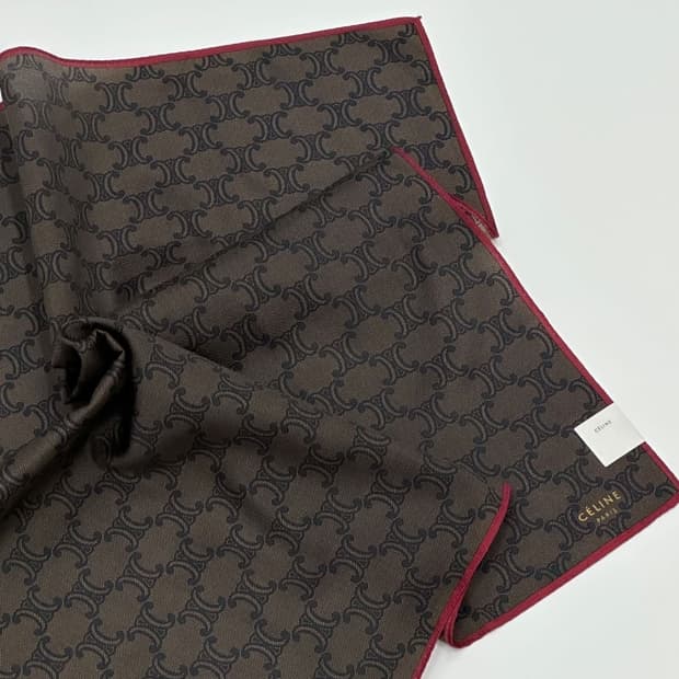 (새상품) celine / 셀린느 실크혼방 쁘띠스카프