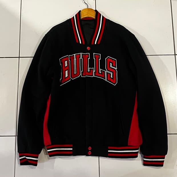 NBA 시카고불스 리버시블 누빔 바시티 자켓