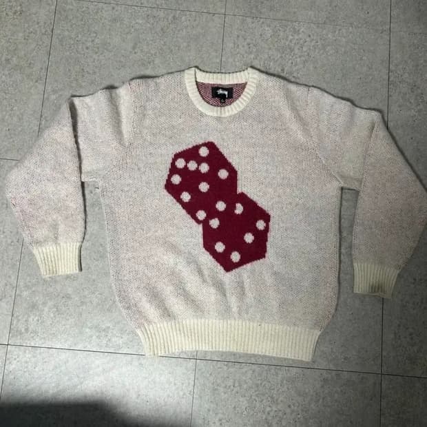 스투시 다이스 니트