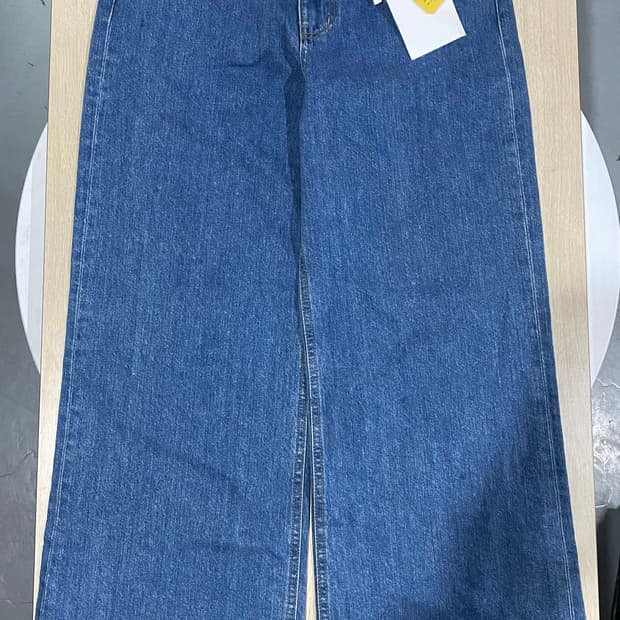 STU 우먼 플레어드 데님 팬츠 (L)