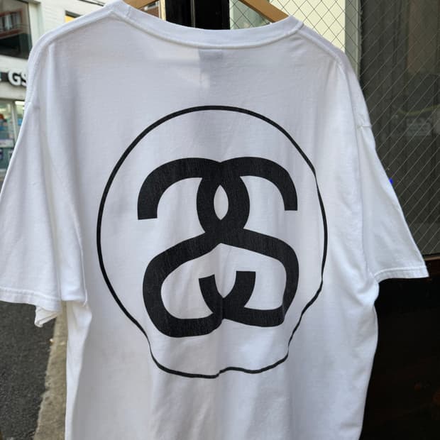 Stussy big link short sleeve white