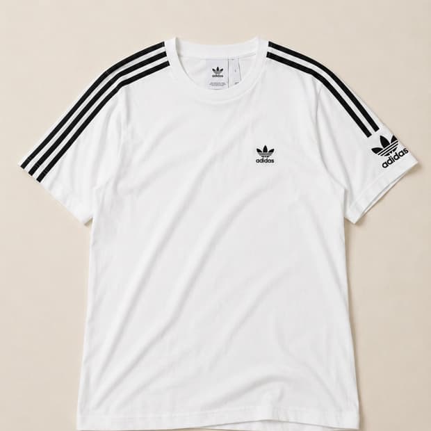 Adidas 아디다스 트레포일 화이트 라운드 반팔