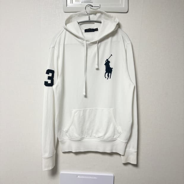 대대장) 폴로 빅포니 후드티 (화이트 s)