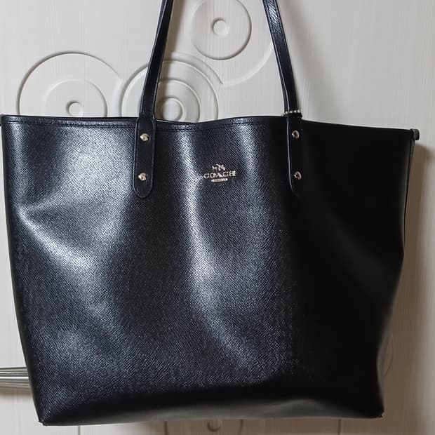 코치 양면 시티 토트백