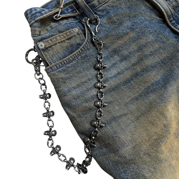 💀☠️스컬 키링 체인 