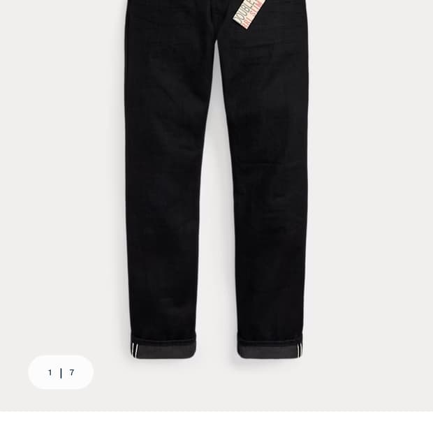 RRL 블랙 온 블랙 슬림 34x32