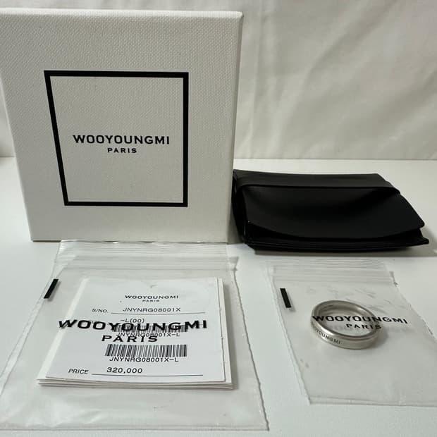 우영미 실버 커브 볼드링 (L/17.5호)