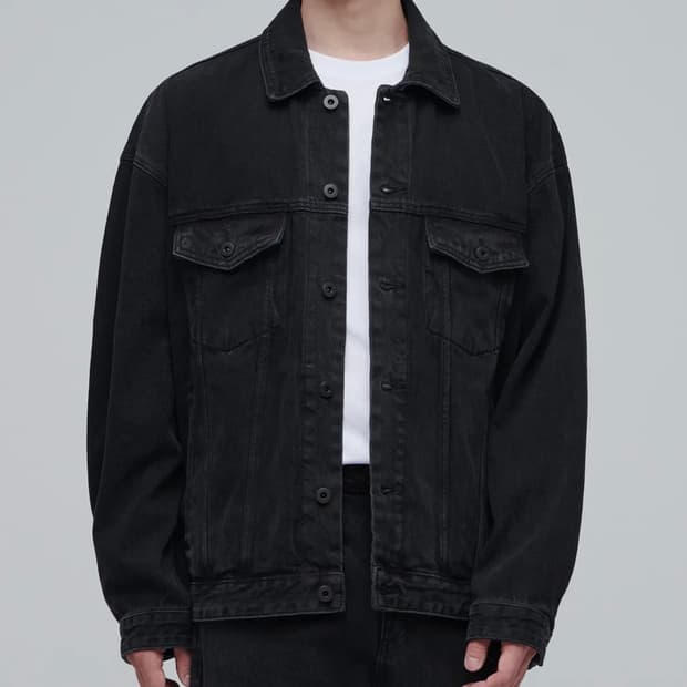 [M] 무신사스탠다드 오버사이즈 데님 트러커 자켓