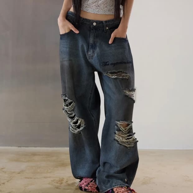 미스테리어스호텔 DIRTY WASHED DENIM